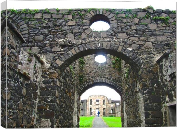 Ruins of Downhill House, Derry, Northern Ireland Canvas Print by Stephanie Moore