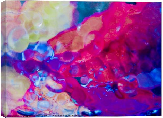 Abstract bubbles Canvas Print by Stephanie Moore