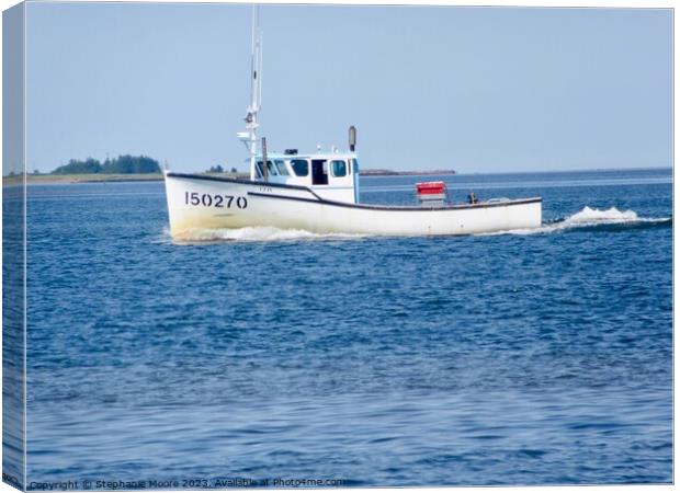 Another fishing boat Canvas Print by Stephanie Moore