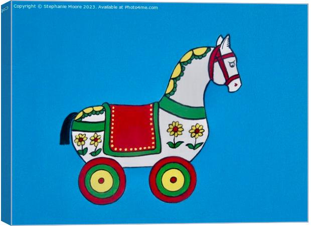 Toy Horse Canvas Print by Stephanie Moore