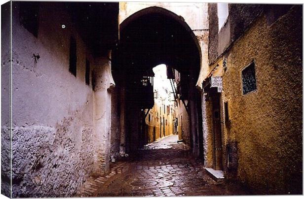 Moroccan Street Canvas Print by Stephanie Moore