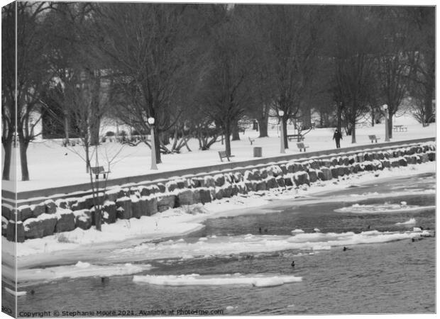 Rideau River Canvas Print by Stephanie Moore