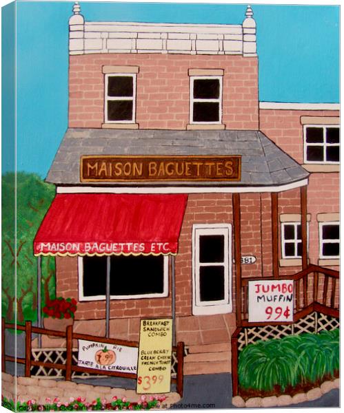 Maison Baguettes Canvas Print by Stephanie Moore