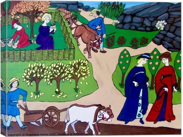 Medieval Autumn Canvas Print by Stephanie Moore