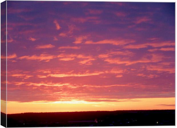 Thursday evening sunset Canvas Print by Stephanie Moore