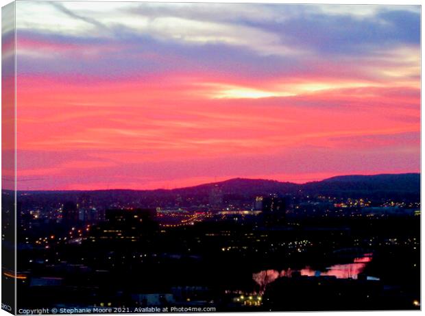 Sunset over Ottawa Canvas Print by Stephanie Moore