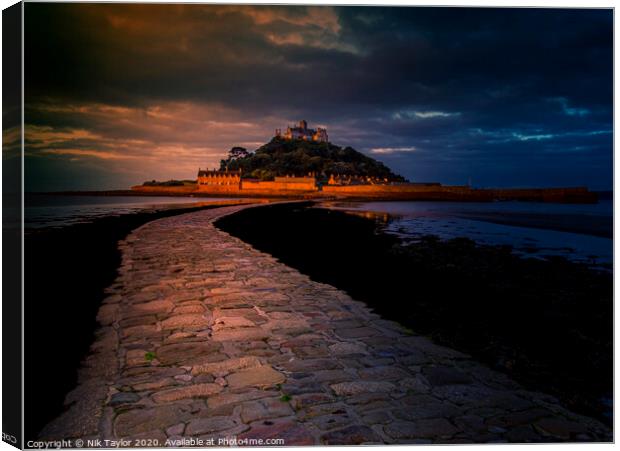St Michael's Mount Cornwall Canvas Print by Nik Taylor