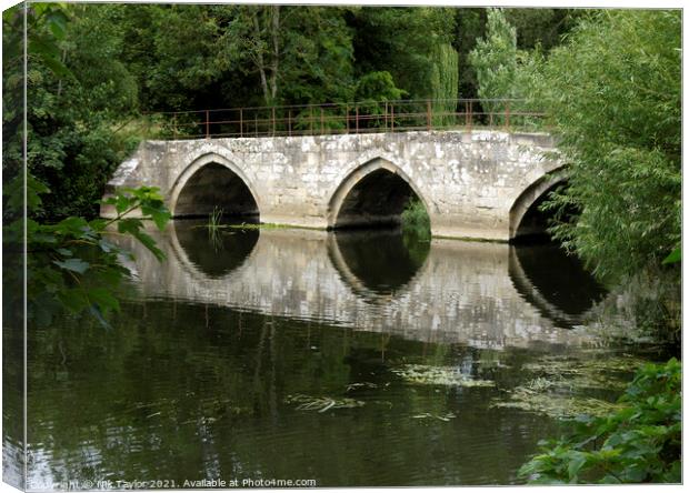 Bridge over the River Avon  Canvas Print by Nik Taylor