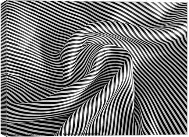 Silk Swirls Canvas Print by Alexandra Lavizzari