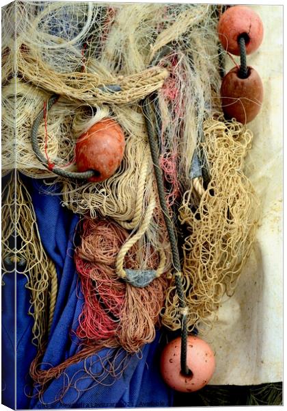 Sicilian Fishing Net Canvas Print by Alexandra Lavizzari