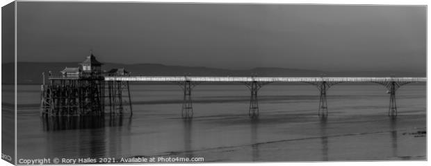 Clevedon Pier Panorama Canvas Print by Rory Hailes