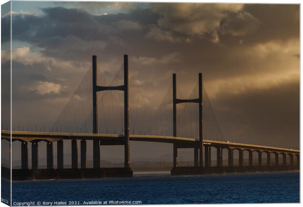 Second Severn Crossing Canvas Print by Rory Hailes