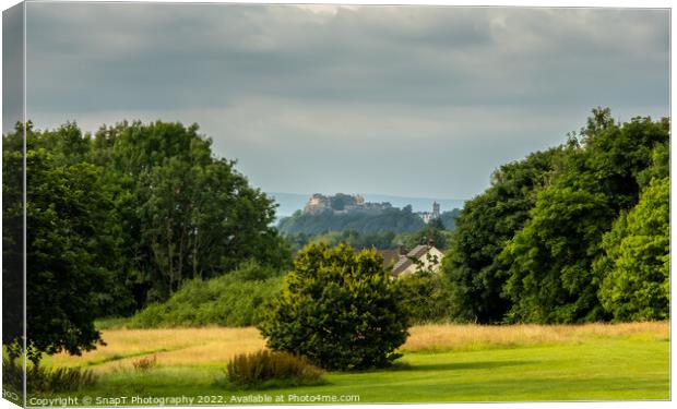 View of Stirling Castle from the site of the Battle of Bannockburn in summer Canvas Print by SnapT Photography