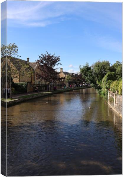 Bourton-on-the-water at the Cotswolds  Canvas Print by Emily Koutrou