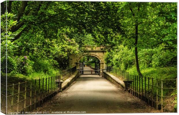 Old entrance to Croxteth Hall Park Livepool Canvas Print by Phil Longfoot