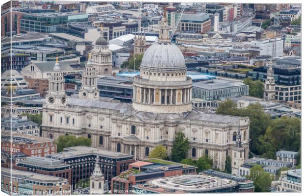 St Paul's Cathedral  Canvas Print by Phil Longfoot