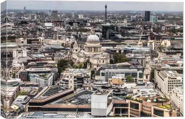 City of London from the Sky Garden Canvas Print by Phil Longfoot