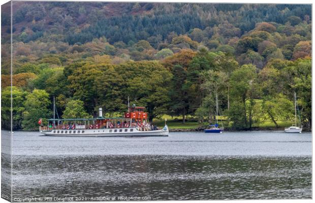 Lake Windermere Boat Cruise Canvas Print by Phil Longfoot