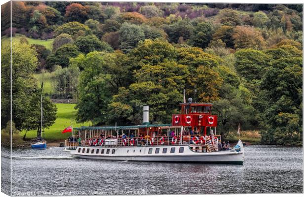 Tern on Lake Windermere Cumbria England Canvas Print by Phil Longfoot