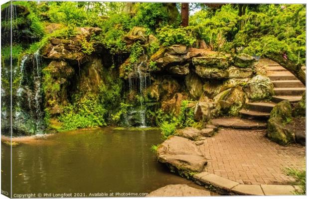 Fairy Glen Sefton Park Liverpool  Canvas Print by Phil Longfoot