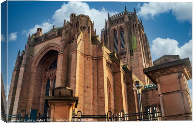 Liverpool Cathedral Canvas Print by Phil Longfoot