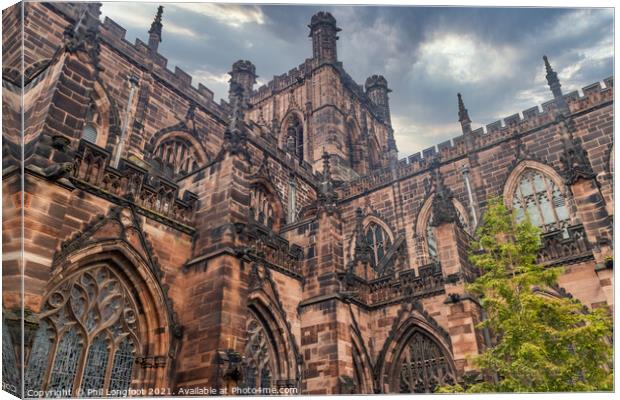 Chester Cathedral Canvas Print by Phil Longfoot