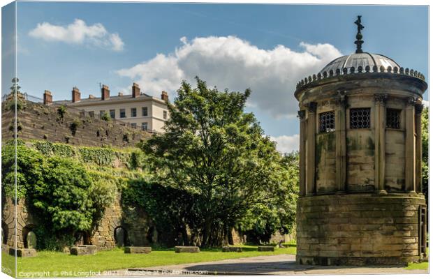 St James Gardens Liverpool  Canvas Print by Phil Longfoot