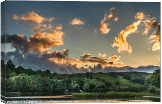 Esthwaite Water South Lakes Cumbria Canvas Print by Phil Longfoot