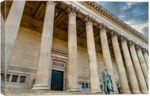 St George's Hall Liverpool  Canvas Print by Phil Longfoot