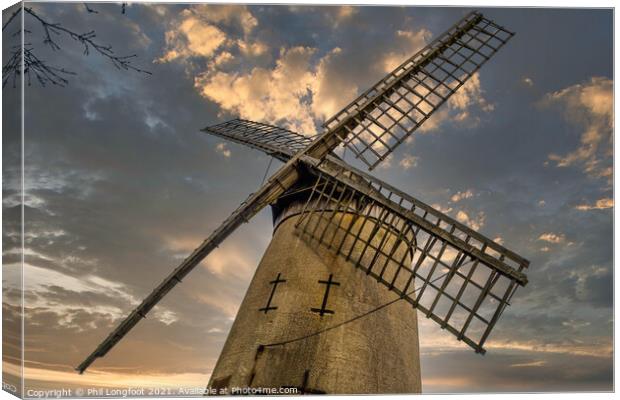 Bidston Hill Windmill. Canvas Print by Phil Longfoot