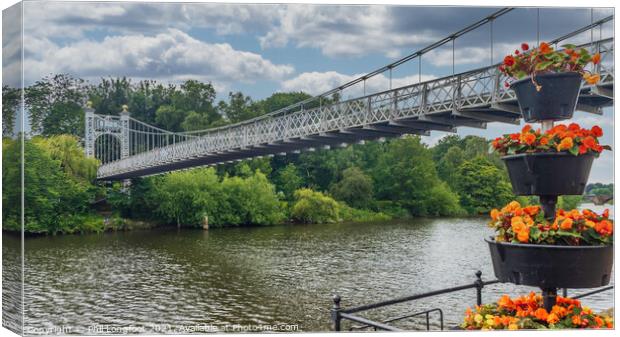 River Dee Chester  Canvas Print by Phil Longfoot