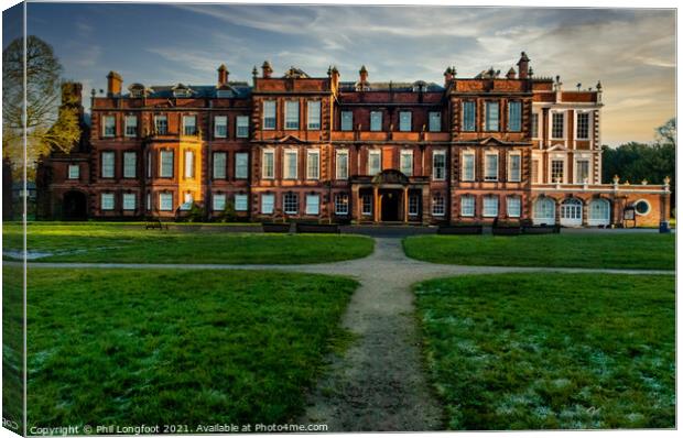 Croxteth Hall and Country Park Liverpool  Canvas Print by Phil Longfoot