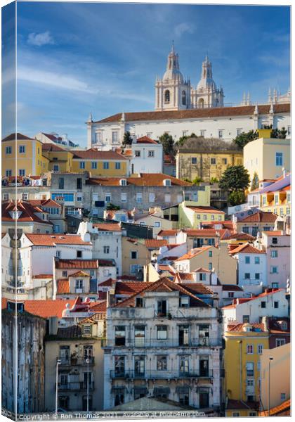 Spanish Townscape Canvas Print by Ron Thomas