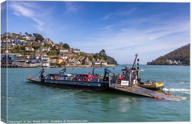 Dartmouth to Kingswear Lower Ferry Canvas Print by Jim Monk