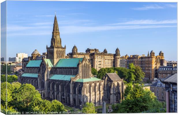 Glasgow Cathedral Canvas Print by Jim Monk