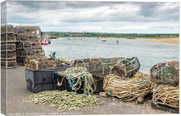 Amble Harbour, Northumberland Canvas Print by Jim Monk