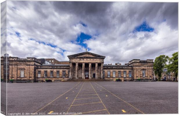 The High School of Dundee  Canvas Print by Jim Monk