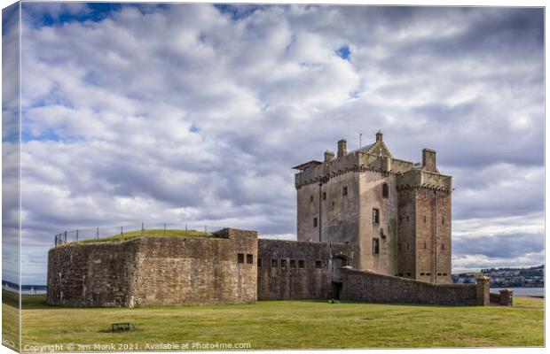 Broughty Castle Canvas Print by Jim Monk