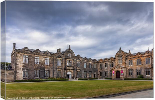 Lower College Hall, University of St Andrews Canvas Print by Jim Monk