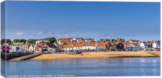 Anstruther Beach and Lifeboat Station Canvas Print by Jim Monk