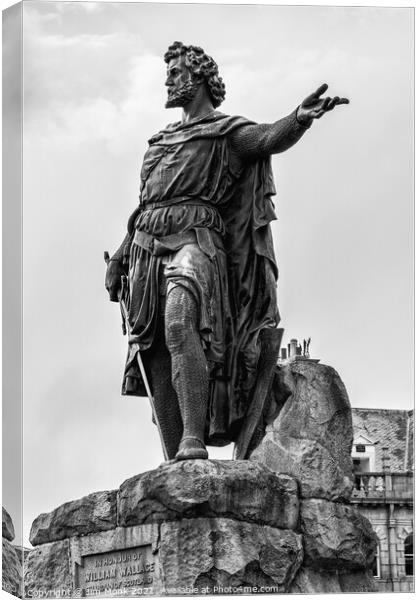 William Wallace Statue, Aberdeen Canvas Print by Jim Monk