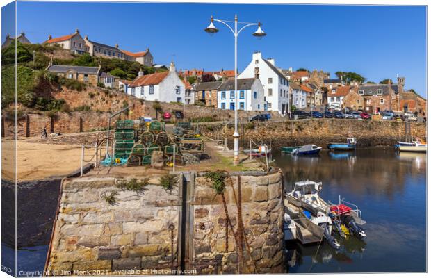 Crail Harbour,  East Neuk of Fife Canvas Print by Jim Monk