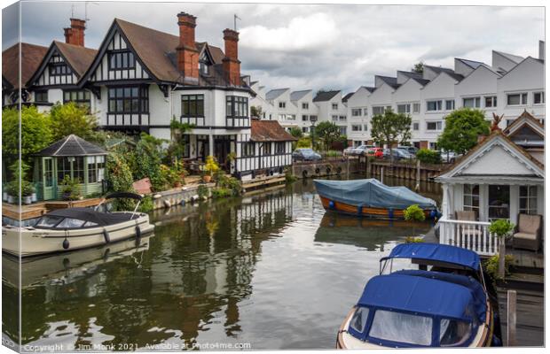 Marlow Lock, Buckinghamshire Canvas Print by Jim Monk