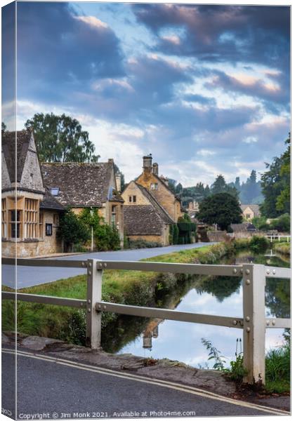 Lower Slaughter, Cotswolds Canvas Print by Jim Monk