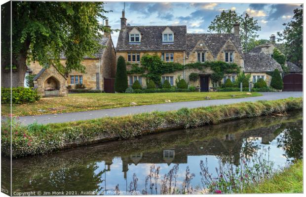Lower Slaughter,  Cotswolds. Canvas Print by Jim Monk