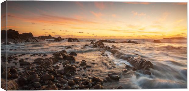 Bude Sunset Canvas Print by Jim Monk