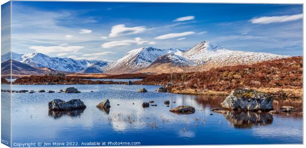 Loch Ba - Rannoch Moor Canvas Print by Jim Monk