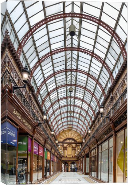 Central Arcade, Newcastle Upon Tyne Canvas Print by Jim Monk