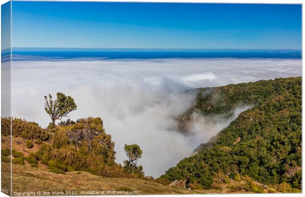 Above The Clouds, Madeira Canvas Print by Jim Monk