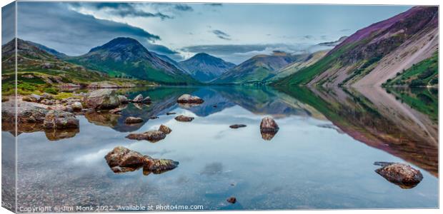 Wast Water, Lake District Canvas Print by Jim Monk